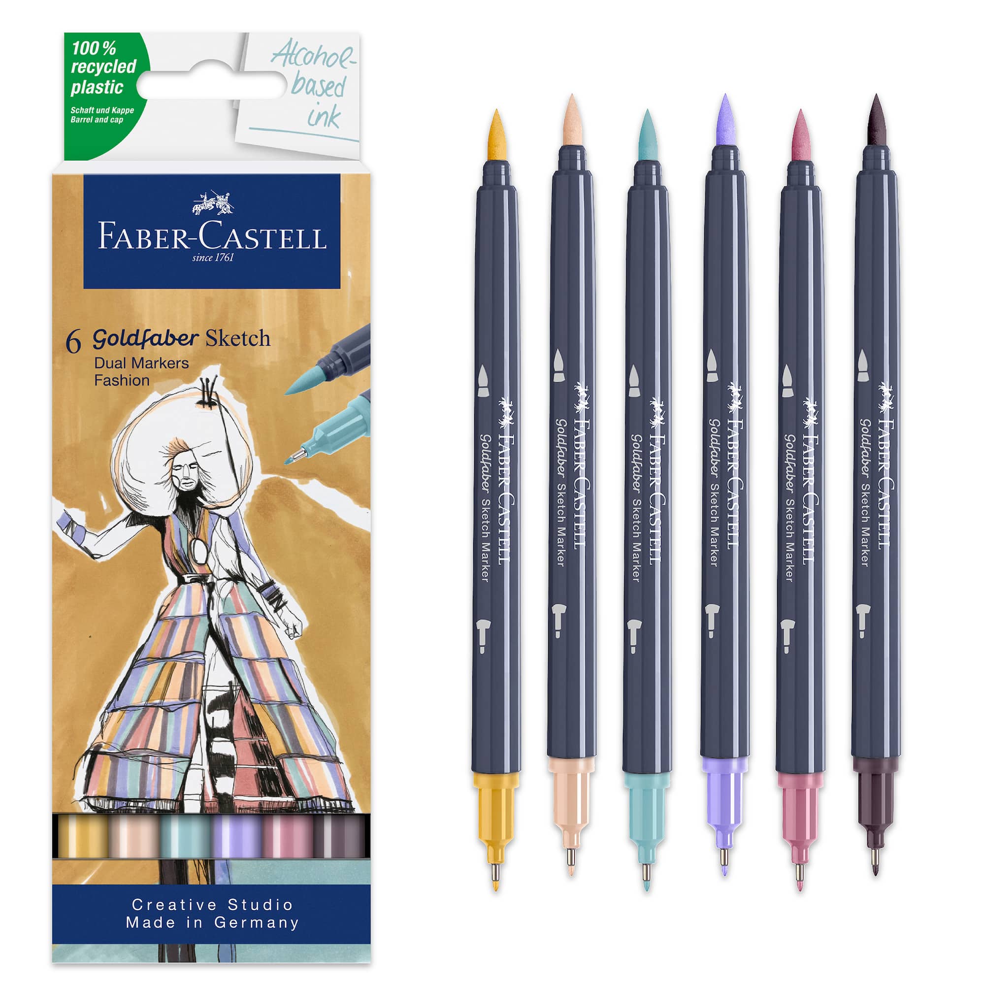 Faber-Castell® Goldfaber Sketch Fashion Dual Tip Alcohol Markers